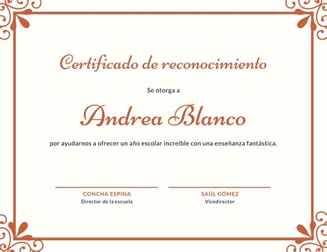 Plantillas De Certificados De Reconocimiento Editables Online Canva