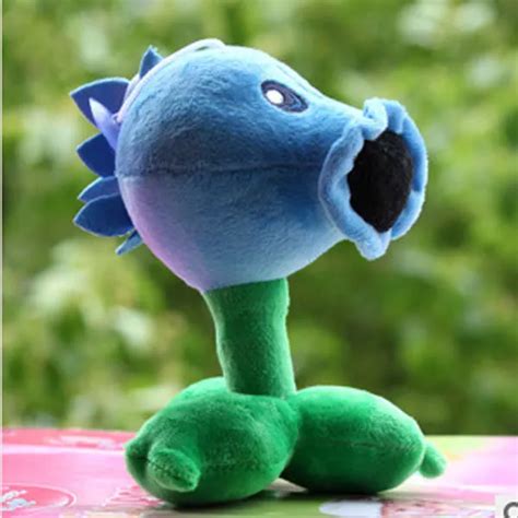 Free Shipping On Piece Plants Vs Zombies Plush Toy Ice Peashooter 17cm