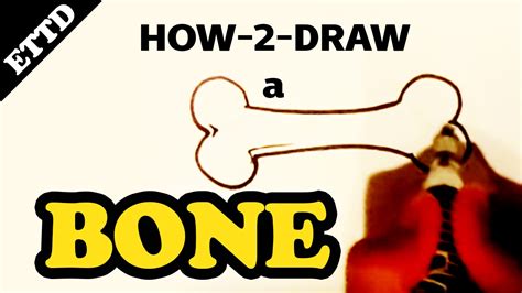 How To Draw A Dog Bone Step By Step Easy