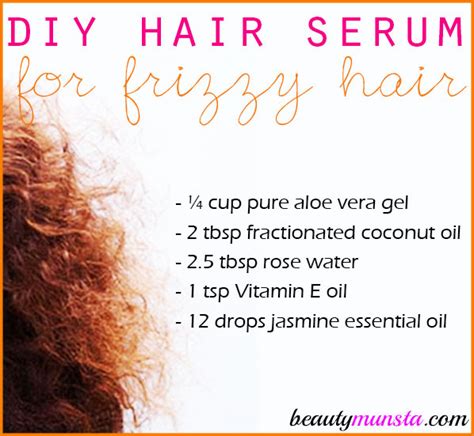Diy Hair Serum For Frizzy Hair Beautymunsta Free Natural Beauty