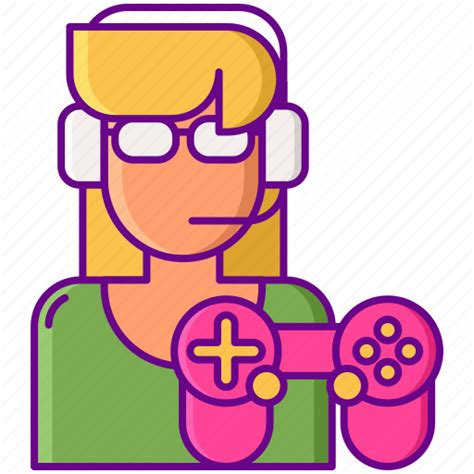 Gamer Girl Player Icon