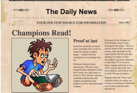 So as the writer, you can provide your details or email. How To Write A Newspaper Article For Kids Templates | Best ...