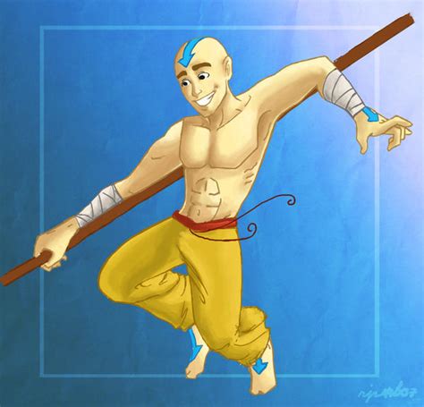 Atla Older Aang Jump By Arjay911 On Deviantart