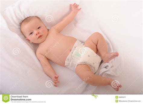 Baby Laying On Back Stock Image Image Of Sweet Cutebaby 28060211