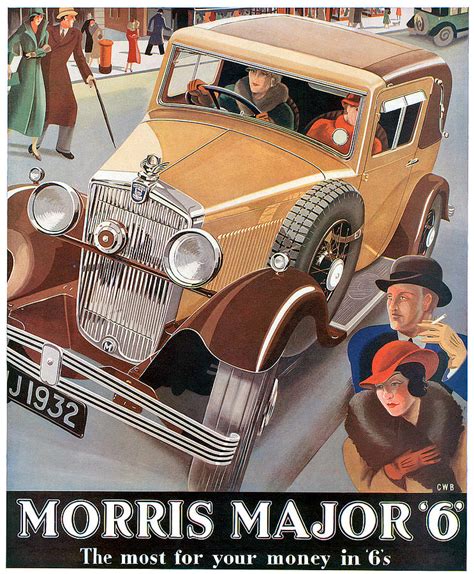 Morris Major 6 Automobile Ad Poster In 2021 Car
