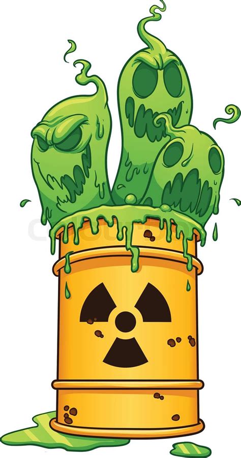Barrel With Toxic Waste Stock Vector Colourbox