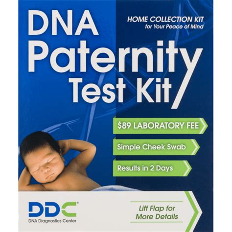 Ddc Dna Paternity Test Kit Home Collection Kit 1 Ct Instacart