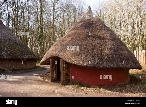 Bronze Age Celtic Villageround House Huts In Welsh Bronze Age Hamlet
