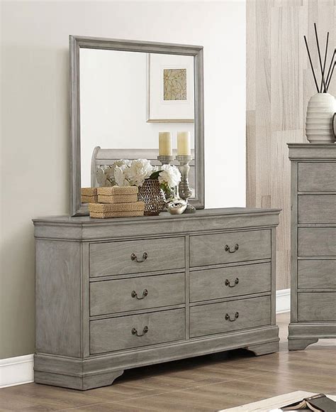 Louis Philip Sleigh Bedroom Set Grey Crown Mark Furniture Furniture