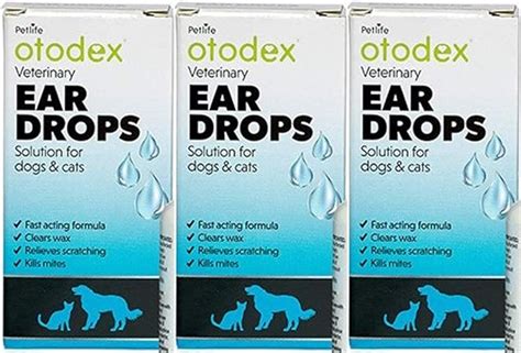 Justpet 3 Pack Otodex Ear Drops 14ml Amazonca Pet Supplies