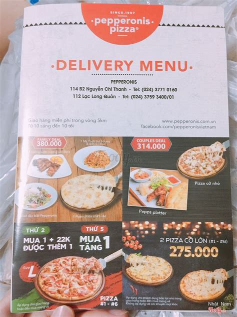 Pepperonis Pizza Nguy N Ch Thanh Qu N Ba Nh H N I Foody Vn