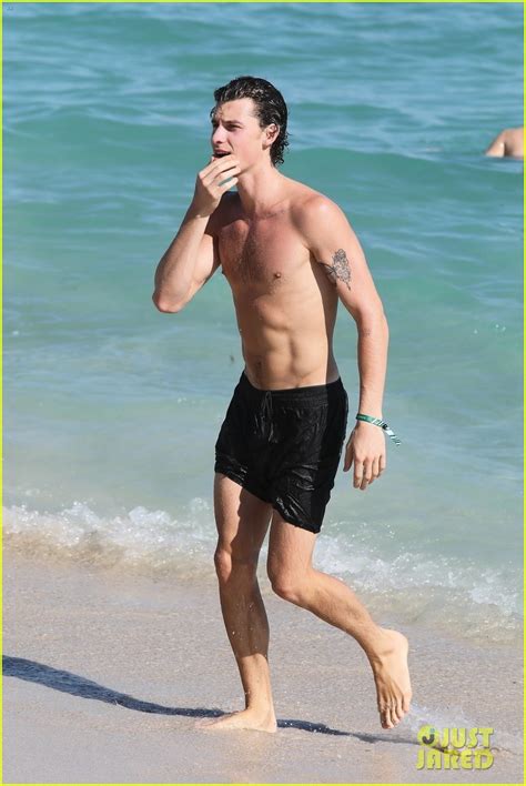 Full Sized Photo Of Shawn Mendes Shows Off His Shirtless Bod At The Beach 25 Shawn Mendes