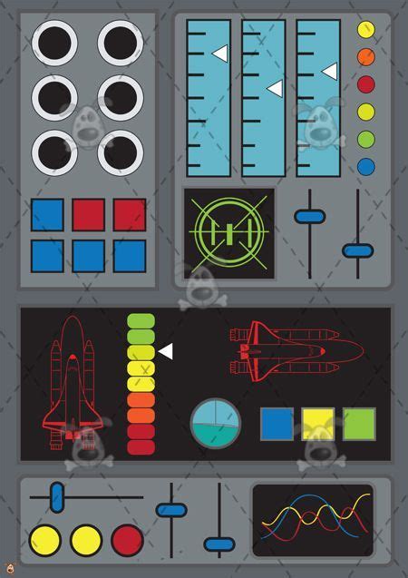 32 Awesome Spaceship Control Panel Clipart Space Theme Classroom Ks2