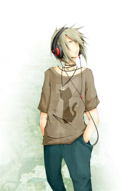 Anime Guy With Headphones By Randy7878 On Deviantart