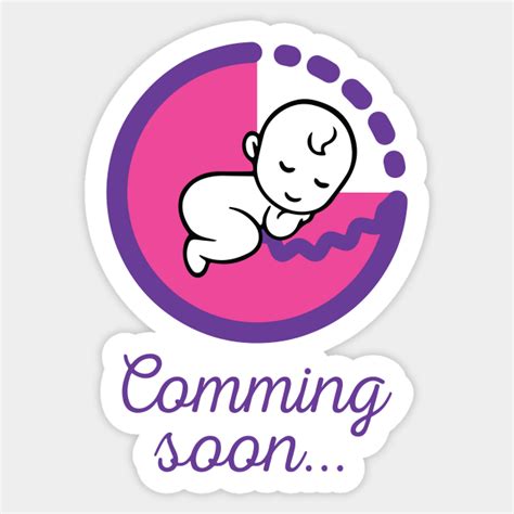 Baby Coming Soon Baby Coming Soon Sticker Teepublic