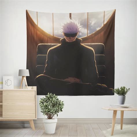 Satoru Gojo Jujutsu Kaisen Enigma Anime Wall Tapestry