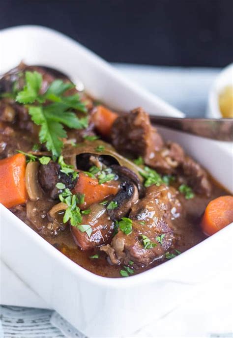 Slow Cooker Beef And Mushroom Stew Easy And Hearty