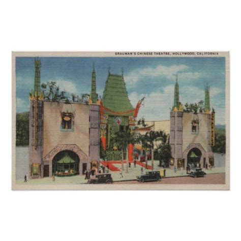 An Old Postcard Shows The Entrance To Chinatown Chinese Theatre In
