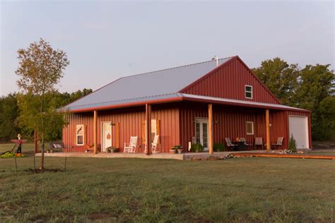 See how these converted barn homes balance rustic style with modern livability and comfort. Rustic Red Cottage - Rustic Red Cottage - Mueller, Inc | Metal buildings, Building a house ...