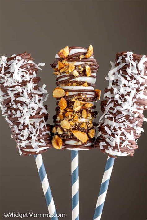 Easy Chocolate Drizzled Marshmallow Pops Recipe