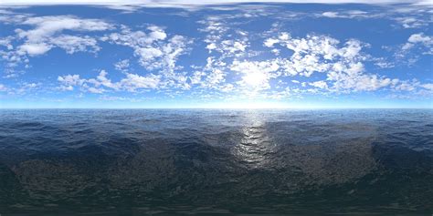 Early Afternoon Ocean Hdri Sky Hdr Image By Cgaxis