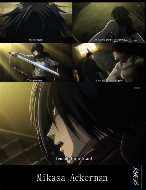 Mikasa Ackerman Attack On Titan Shingeki No Kyojin Way To Go Mikasa