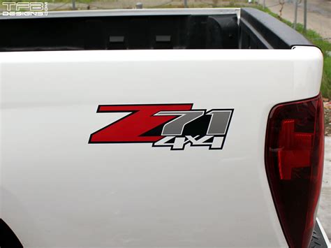 Z71 4x4 Bed Side Decals Chevrolet Colorado Silverado X2 Tfb Designs