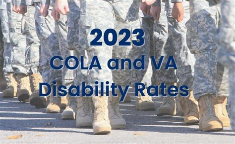 New Va Disability And Cola Rates For 2023 Just4veterans
