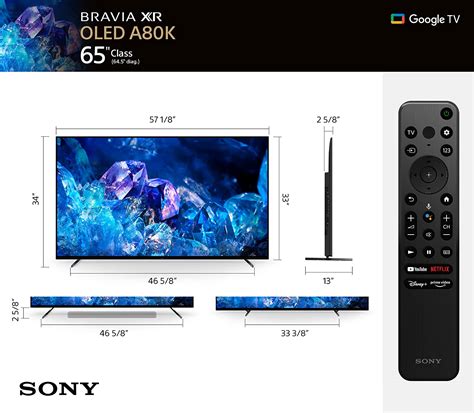 Buy Sony Inch K Ultra HD TV A K Series BRAVIA XR OLED Smart Google TV With Dolby Vision