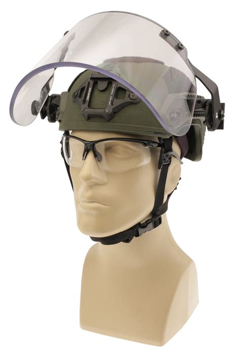 Medical experts recommend wearing a face shield only with a face mask beneath it. Item # 5900400, DK7 Rail-Mount Tactical Face Shield Model ...