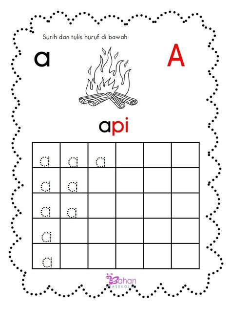 Latihan Menulis Abc Pra Sekolah 26 Huruf A Z Alphabet Abc Praktek Riset