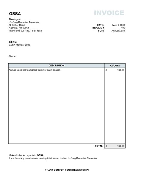 Create An Invoice In Word Invoice Template Ideas