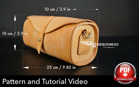 Round Leather Bag Pattern Leather Diy Pdf Download Boules Bag