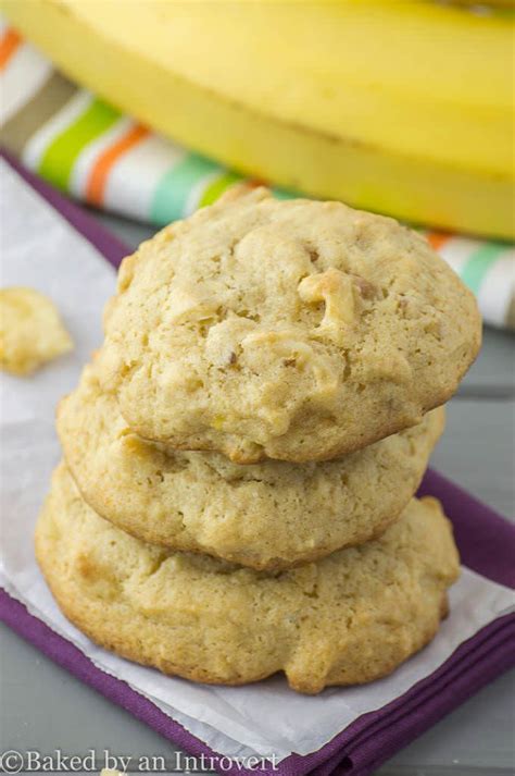 Banana Nut Bread Cookies Soft Baked And Simple Banana Nut Cookies In