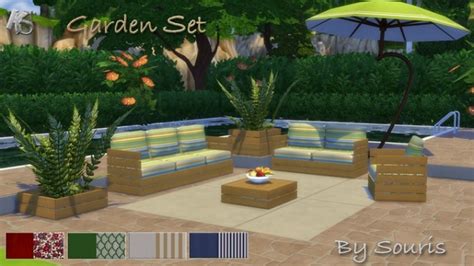 Garden Set By Souris At Khany Sims Sims 4 Updates