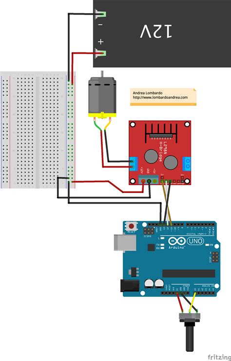 L298n Motor Driver Arduino Fritzing Adventureret