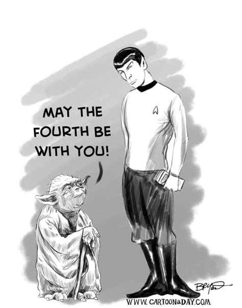 May the fourth be with you. May The Fourth Be With You Yoda Cartoon