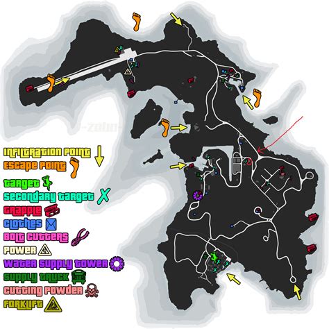 Cayo Perico Points of Interest Map : r/gtaonline