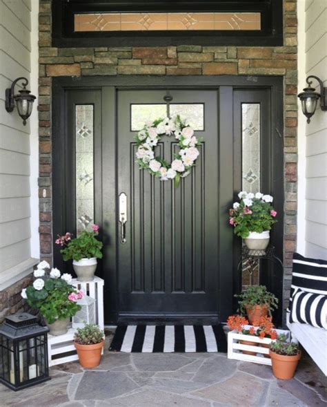 36 Simple Spring Entryway Ideas On A Budget Front Entrance Decor