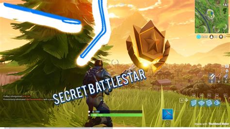 Secret Battle Star Location Fortnite Youtube