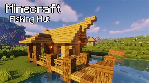 Minecraft Fishing Hut Tutorial Starter House Tutorial Youtube