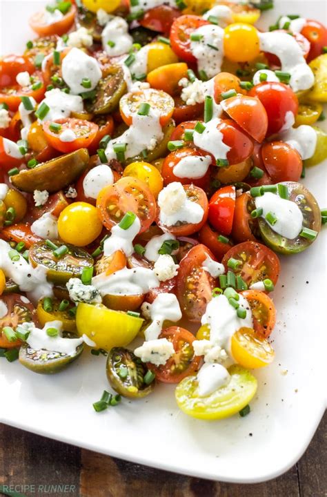 Heirloom Tomato And Blue Cheese Salad Recipe Runner