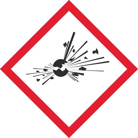 Ghs Explosive Pictogram Hazard Adhesives Dangerous Goods Signs