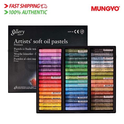 Mungyo Gallery Artists Soft Oil Pastels Premium Set Of 48 ชุดสีชอล์ก