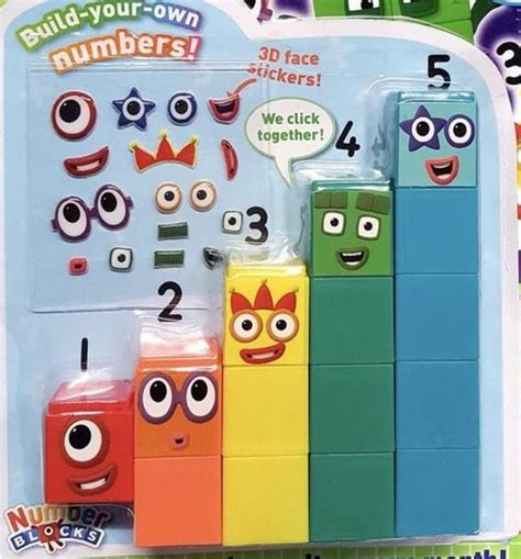 Educational Toys Mathematics Cbeebies Numberblocks Activity Cards