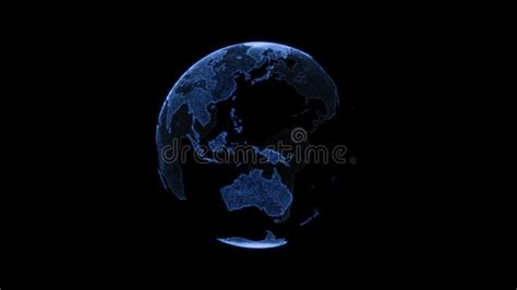 Rotating Planet Earth From Space Seamless Loop Animation Stock Video