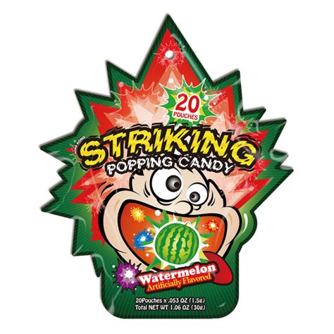 Striking Popping Candy 30g Watermelon Flavor Striking Official Website
