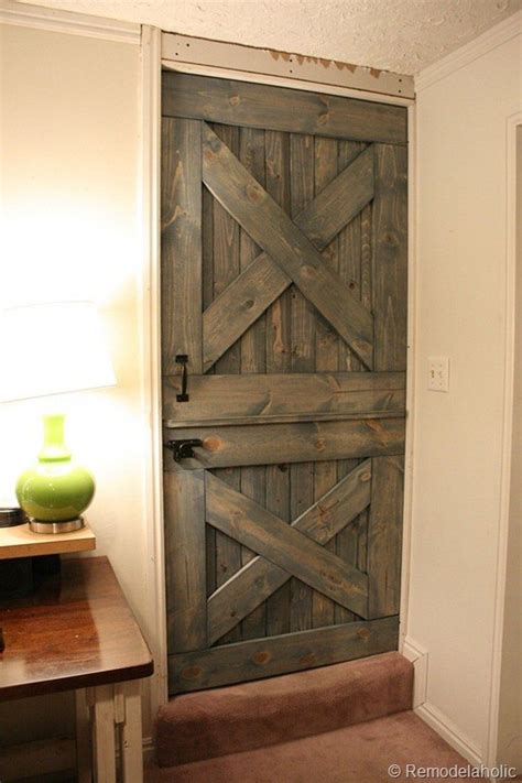 Frame the door opening by setting two king studs with a separation of 5 inches greater than the door you plan to use. How to build a Dutch barn door - DIY projects for everyone!