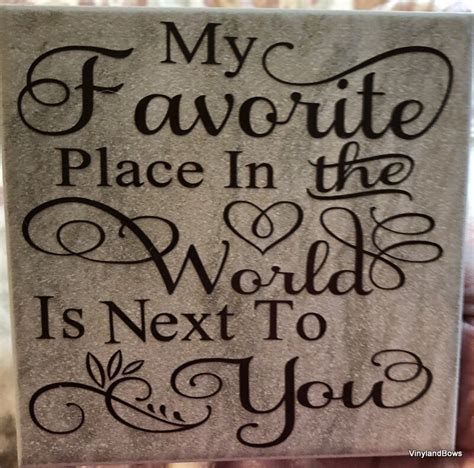 My Favorite Place In The World Is Next To You Ceramic Tile Wedding