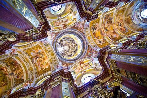 14886 Ceiling Of The Cathedral In The Monastery At Melk Austria